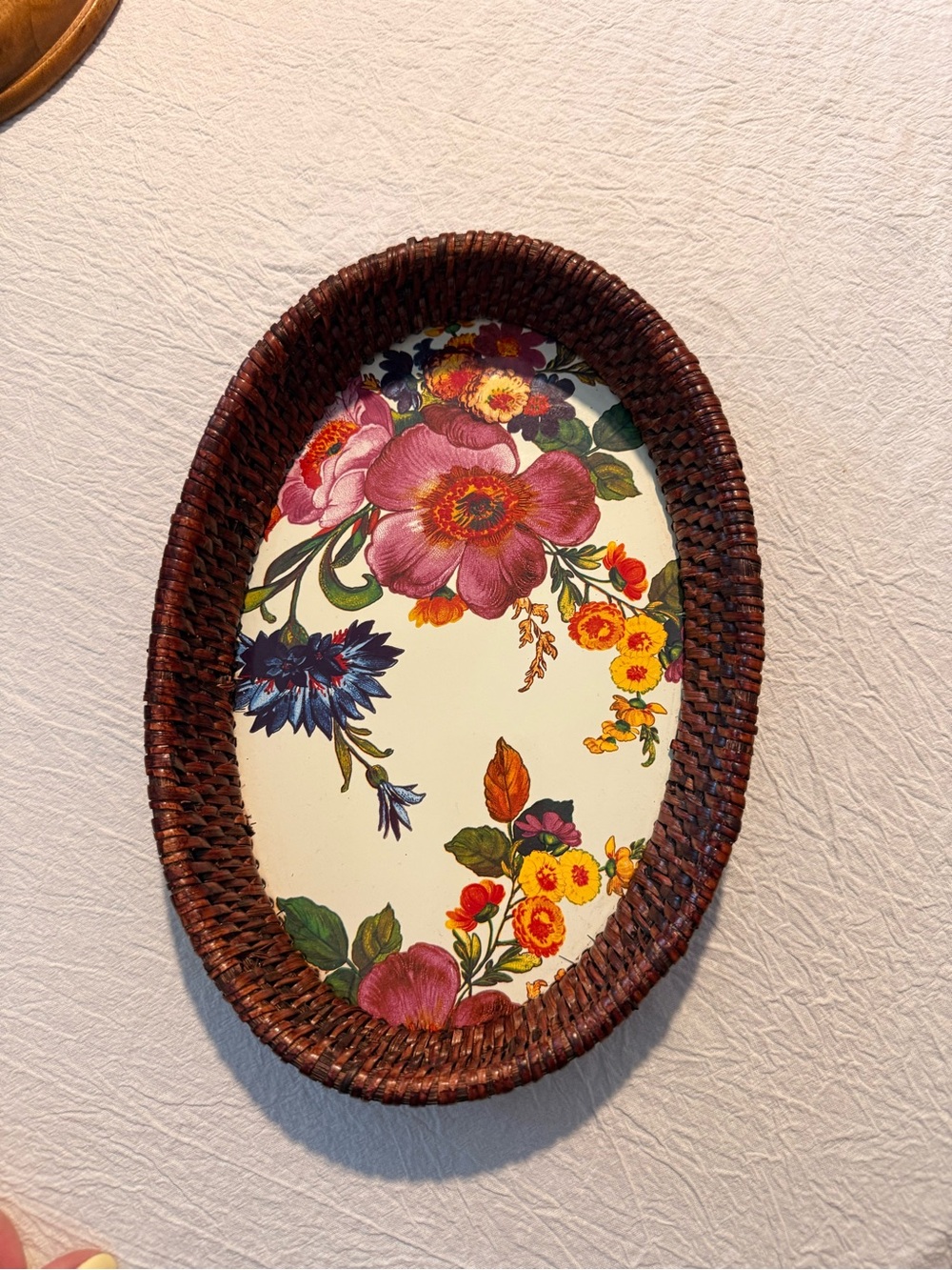 Mackenzie Childs Small Floral Market Tray